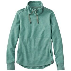 L.L. BEAN women’s Cozy Mixed-Knit Pullover